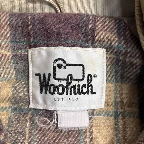VTG Woolrich Chore Parka Flannel Lined Wool XL Hooded Coat Jacket Made In USA - Picture 3 of 12
